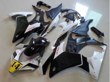 Preto Branco Denso Rizoma 14 Carenagem Honda CBR 500RR 2013-2015