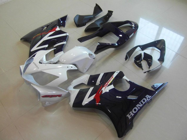 Preto Branco F Sport Carenagem Honda CBR 600 F4i 2001-2003