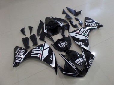 Preto Branco Fiat Plástico Yamaha R1 2009-2011