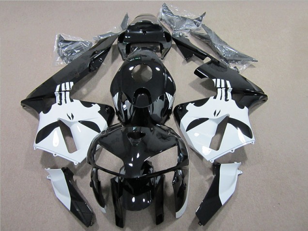 Preto Branco Kit Carenagem Honda CBR 600RR 2005-2006
