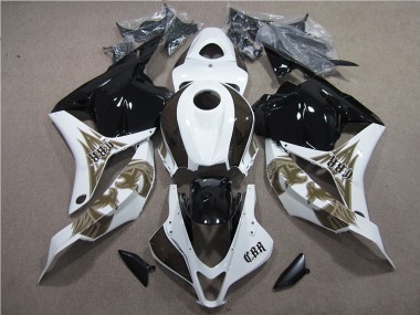 Preto Branco Kits Completo Carenagem Honda CBR 600RR 2009-2012