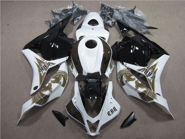Preto Branco Kits Completo Carenagem Honda CBR 600RR 2009-2012 Preto Branco Kits Completo Carenagem Honda CBR 600RR 2009-2012