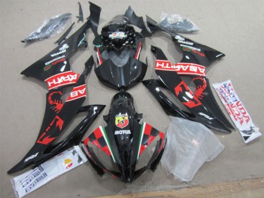 Preto Branco Motul Carenagem Yamaha R6 2008-2016