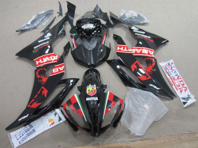 Preto Branco Motul Carenagem Yamaha R6 2008-2016 Preto Branco Motul Carenagem Yamaha R6 2008-2016