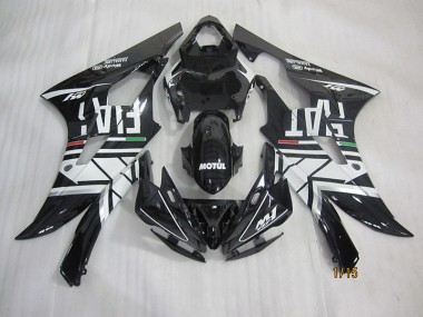 Preto Branco Motul Fiat Carenagem Yamaha R6 2006-2007