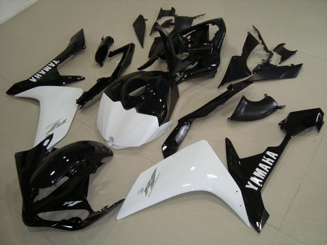 Preto Branco Ouro Carenagem Yamaha R1 2007-2008 Preto Branco Ouro Carenagem Yamaha R1 2007-2008