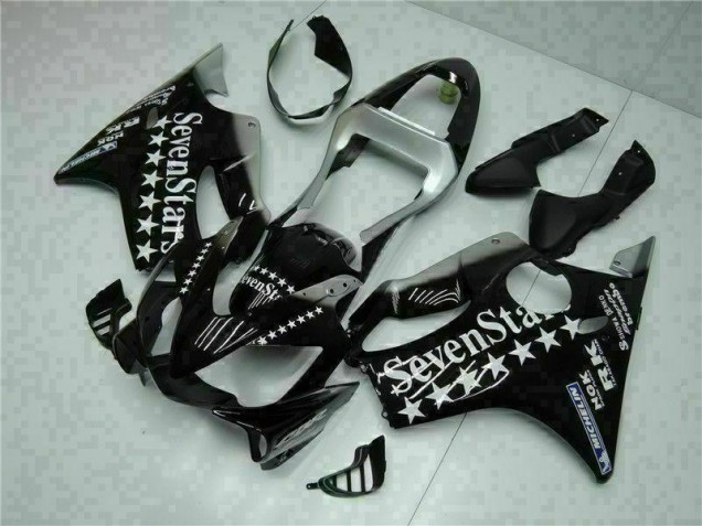 Preto Branco SevenStarss Carenagem Honda CBR 600 F4i 2001-2003 Preto Branco SevenStarss Carenagem Honda CBR 600 F4i 2001-2003