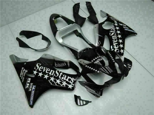 Preto Branco SevenStarss Carenagem Honda CBR 600 F4i 2001-2003 Preto Branco SevenStarss Carenagem Honda CBR 600 F4i 2001-2003