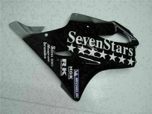 Preto Branco SevenStarss Carenagem Honda CBR 600 F4i 2001-2003 Preto Branco SevenStarss Carenagem Honda CBR 600 F4i 2001-2003