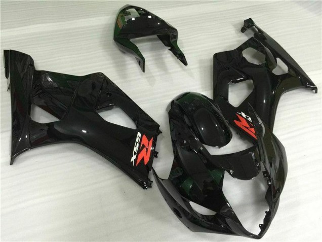 Preto Brilhante Abs Carenagem Suzuki GSXR 1000 K3 2003-2004 Preto Brilhante Abs Carenagem Suzuki GSXR 1000 K3 2003-2004