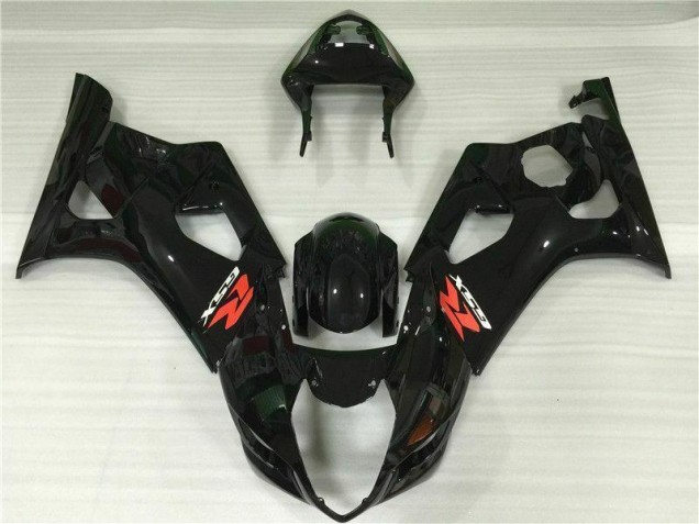 Preto Brilhante Abs Carenagem Suzuki GSXR 1000 K3 2003-2004 Preto Brilhante Abs Carenagem Suzuki GSXR 1000 K3 2003-2004