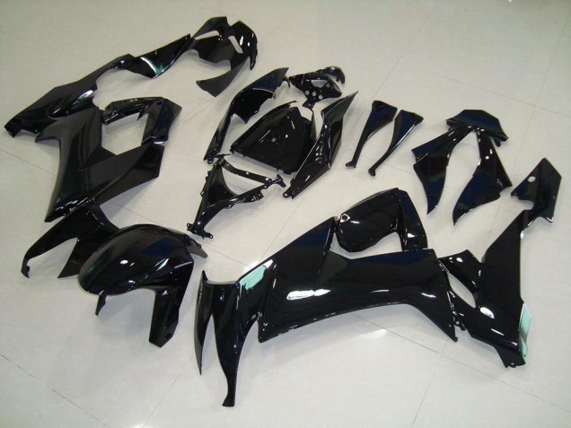Preto Brilhante Abs Plástico Kawasaki ZX10R 2008-2010 Preto Brilhante Abs Plástico Kawasaki ZX10R 2008-2010