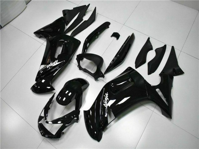 Preto Brilhante Carenagem Kawasaki EX650 2006-2008 Preto Brilhante Carenagem Kawasaki EX650 2006-2008