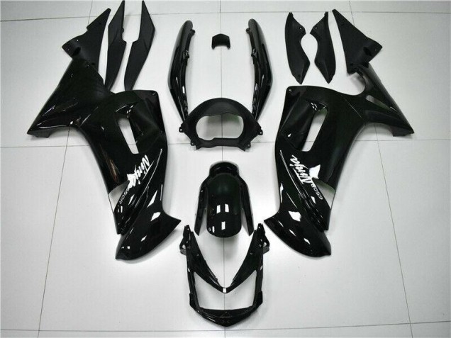 Preto Brilhante Carenagem Kawasaki EX650 2006-2008 Preto Brilhante Carenagem Kawasaki EX650 2006-2008