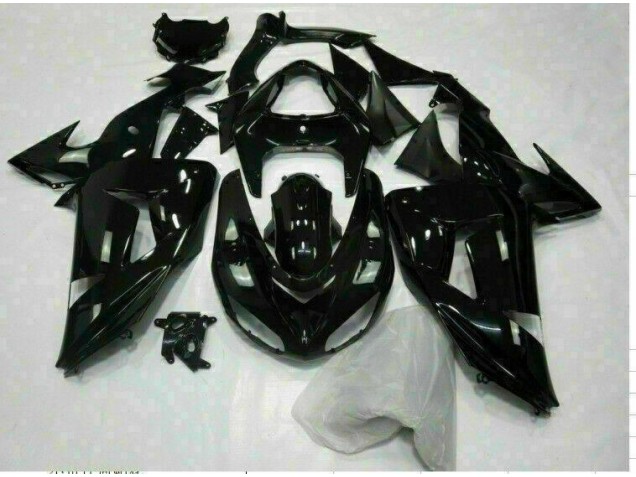Preto Brilhante Carenagem Kawasaki ZX10R 2006-2007 Preto Brilhante Carenagem Kawasaki ZX10R 2006-2007