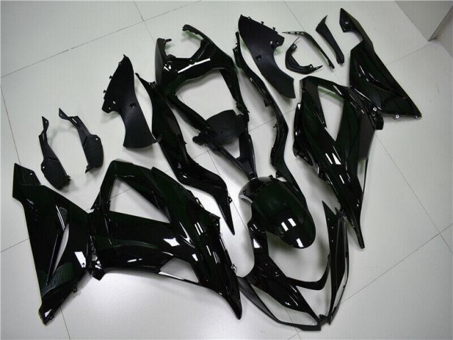 Preto Brilhante Carenagem Kawasaki ZX6R 2013-2018 Preto Brilhante Carenagem Kawasaki ZX6R 2013-2018