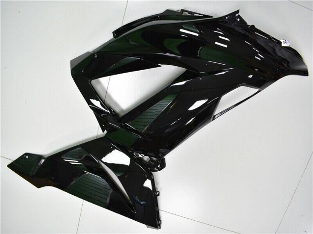 Preto Brilhante Carenagem Kawasaki ZX6R 2013-2018 Preto Brilhante Carenagem Kawasaki ZX6R 2013-2018