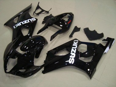 Preto Brilhante Carenagem & Plástico Suzuki GSXR 1000 K3 2003-2004