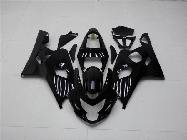 Preto Brilhante Carenagem Suzuki GSXR 600 / 750 K4 2004-2005 Preto Brilhante Carenagem Suzuki GSXR 600 / 750 K4 2004-2005