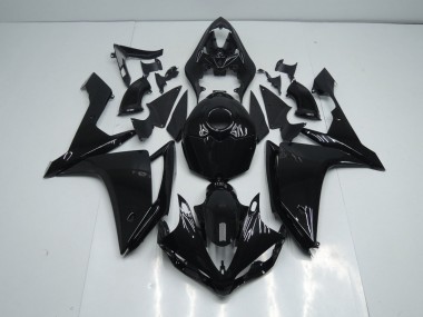Preto Brilhante Carenagem Yamaha R1 2007-2008