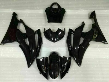 Preto Brilhante Carenagem Yamaha R6 2008-2016