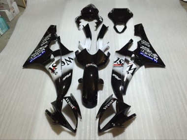 Preto Brilhante Carenagem Yamaha R6 2008-2016