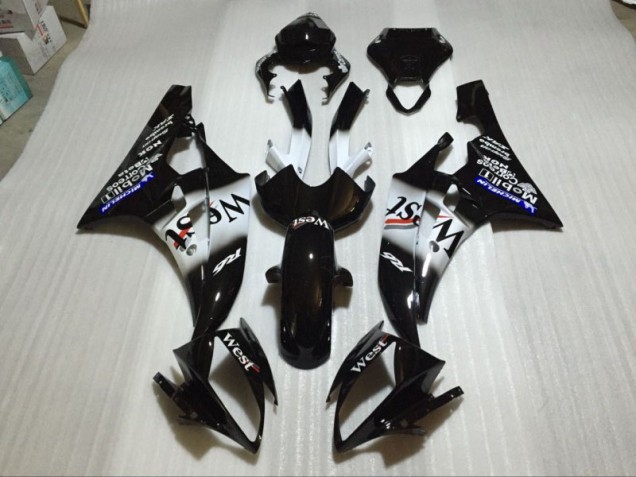 Preto Brilhante Carenagem Yamaha R6 2008-2016 Preto Brilhante Carenagem Yamaha R6 2008-2016