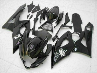 Preto Brilhante Carroçaria Suzuki GSXR 1000 K5 2005-2006