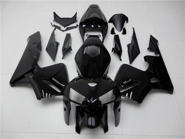Preto Brilhante Injeção Kits Carenagem Honda CBR 600RR 2005-2006