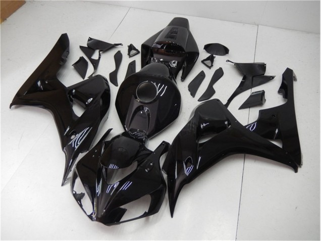 Preto Brilhante Kit Carenagem Honda CBR 1000RR 2006-2007 Preto Brilhante Kit Carenagem Honda CBR 1000RR 2006-2007