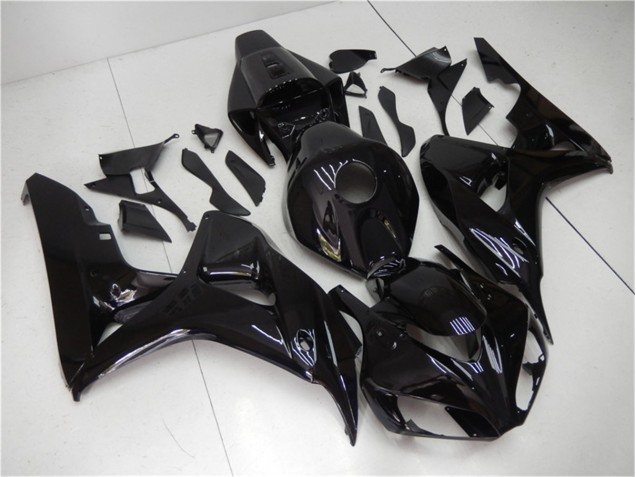 Preto Brilhante Kit Carenagem Honda CBR 1000RR 2006-2007 Preto Brilhante Kit Carenagem Honda CBR 1000RR 2006-2007