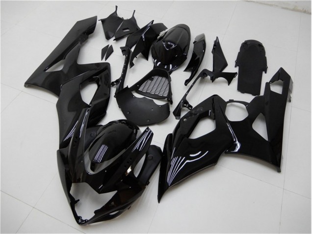 Preto Brilhante Kits Carenagem Suzuki GSXR 1000 K5 2005-2006