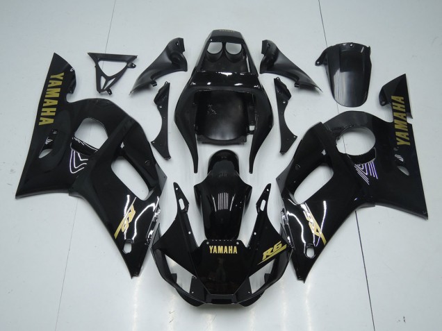 Preto Brilhante Ouro Adesivo Carenagem Yamaha R6 1998-2002 Preto Brilhante Ouro Adesivo Carenagem Yamaha R6 1998-2002