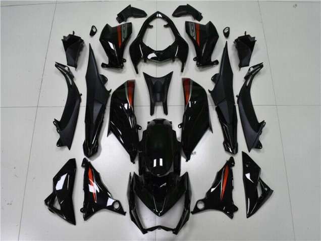 Preto Carenagem Kawasaki Z800 2013-2016