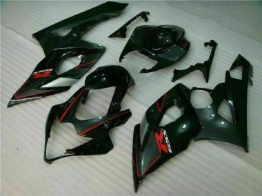 Preto Carenagem & Plástico Suzuki GSXR 1000 K5 2005-2006