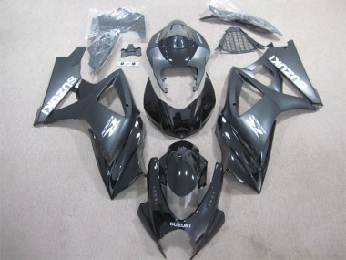 Preto Carenagem & Plástico Suzuki GSXR 1000 K7 2007-2008