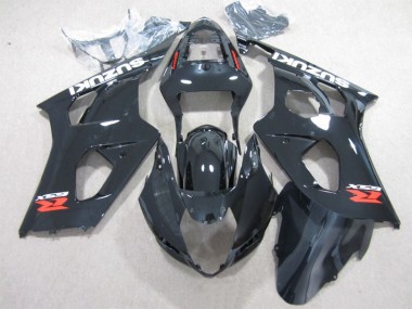 Preto Carenagem Suzuki GSXR 1000 K3 2003-2004