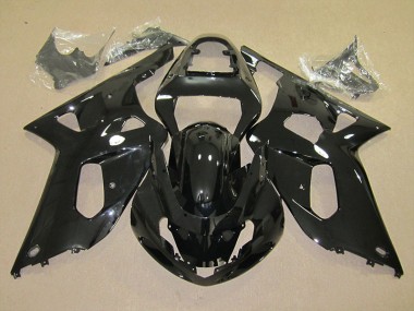 Preto Carenagem Suzuki GSXR 600 K1 K2 K3 2001-2003