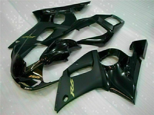 Preto Carenagem Yamaha R6 1998-2002 Preto Carenagem Yamaha R6 1998-2002