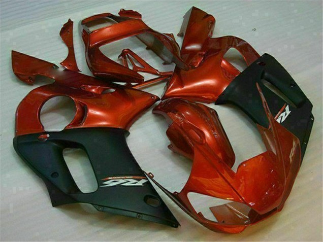 Preto Castanho Carenagem Yamaha R6 1998-2002 Preto Castanho Carenagem Yamaha R6 1998-2002