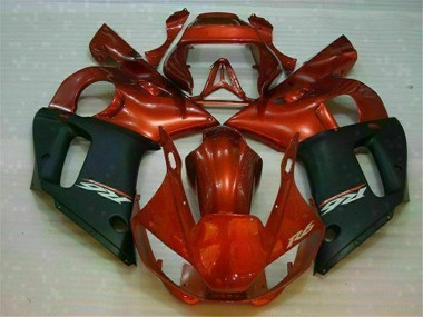 Preto Castanho Carenagem Yamaha R6 1998-2002