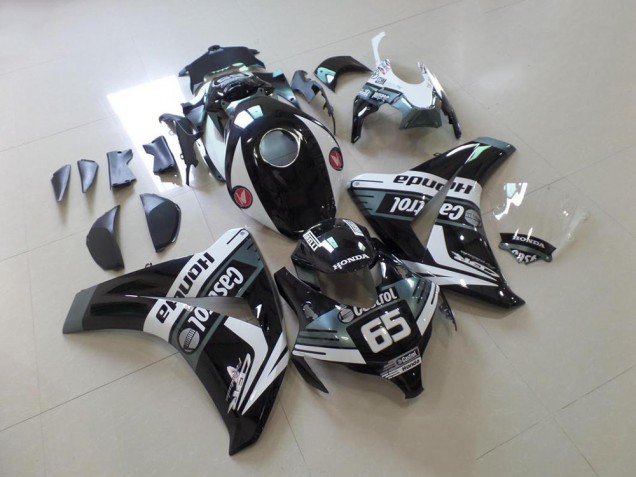 Preto Castrol 65 Carenagem Honda CBR 1000RR 2008-2011 Preto Castrol 65 Carenagem Honda CBR 1000RR 2008-2011