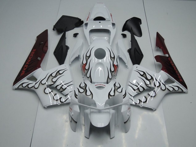Preto Chama Carenagem Honda CBR 600RR 2005-2006