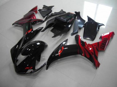 Preto Chama Carenagem Yamaha R1 2002-2003