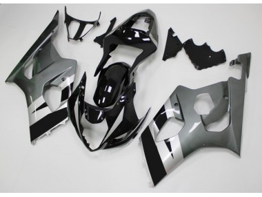 Preto Cinzento Carenagem Suzuki GSXR 1000 K3 2003-2004