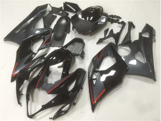 Preto Cinzento Carenagem Suzuki GSXR 1000 K5 2005-2006 Preto Cinzento Carenagem Suzuki GSXR 1000 K5 2005-2006