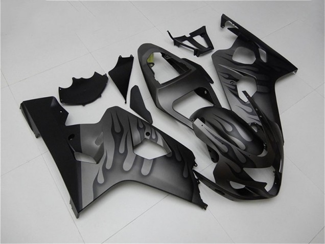 Preto Cinzento Carenagem Suzuki GSXR 600 / 750 K4 2004-2005 Preto Cinzento Carenagem Suzuki GSXR 600 / 750 K4 2004-2005