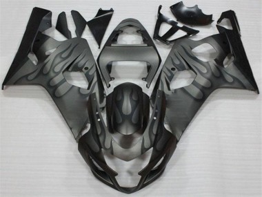 Preto Cinzento Carenagem Suzuki GSXR 600 / 750 K4 2004-2005