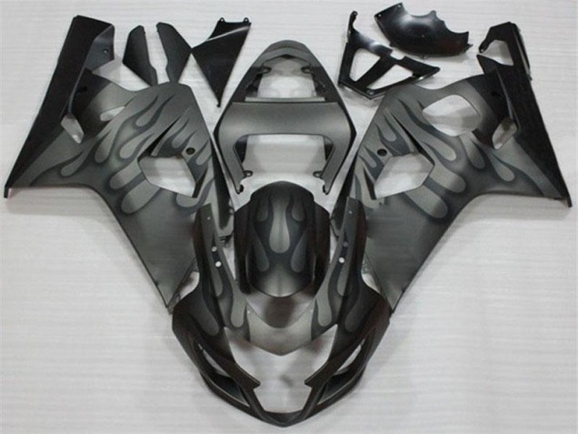 Preto Cinzento Carenagem Suzuki GSXR 600 / 750 K4 2004-2005 Preto Cinzento Carenagem Suzuki GSXR 600 / 750 K4 2004-2005