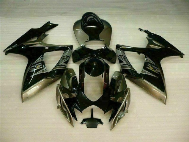 Preto Cinzento Kit Carenagem Suzuki GSXR 600 / 750 K6 2006-2007 Preto Cinzento Kit Carenagem Suzuki GSXR 600 / 750 K6 2006-2007